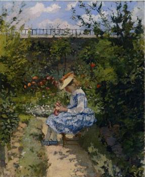 卡米耶 畢沙羅 Jeanne in the Garden, Pontoise 卡米耶 畢沙羅 Jeanne in the Garden, Pontoise